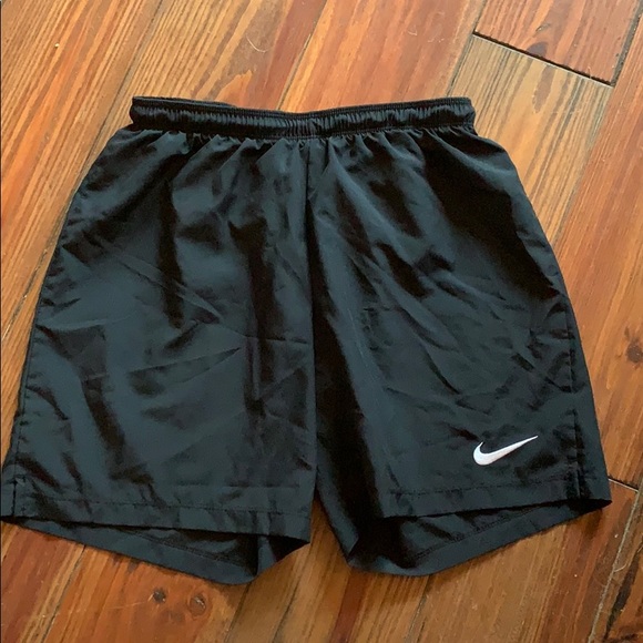 black high waisted athletic shorts